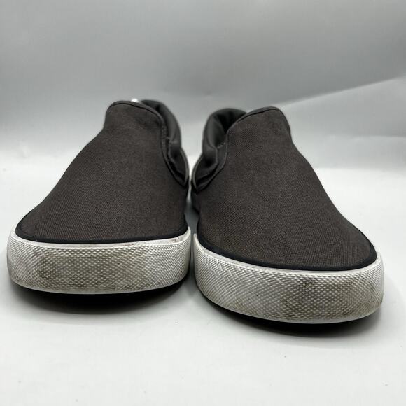 Hurley Mens Arlo Slip On Gray Canvas Size 11 Skateboarding Slip On Shoes Sneaker - Picture 2 of 13